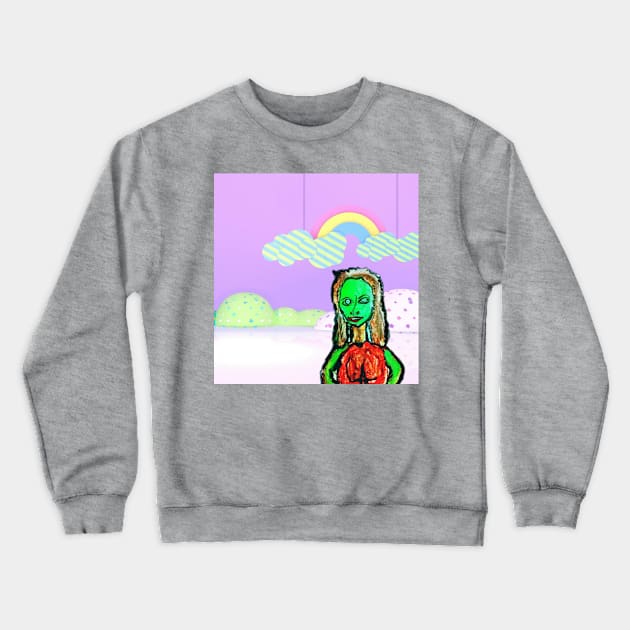 Mona Greena Cupcake Crewneck Sweatshirt by filltherobot